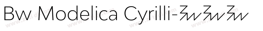 Bw Modelica Cyrilli字体转换